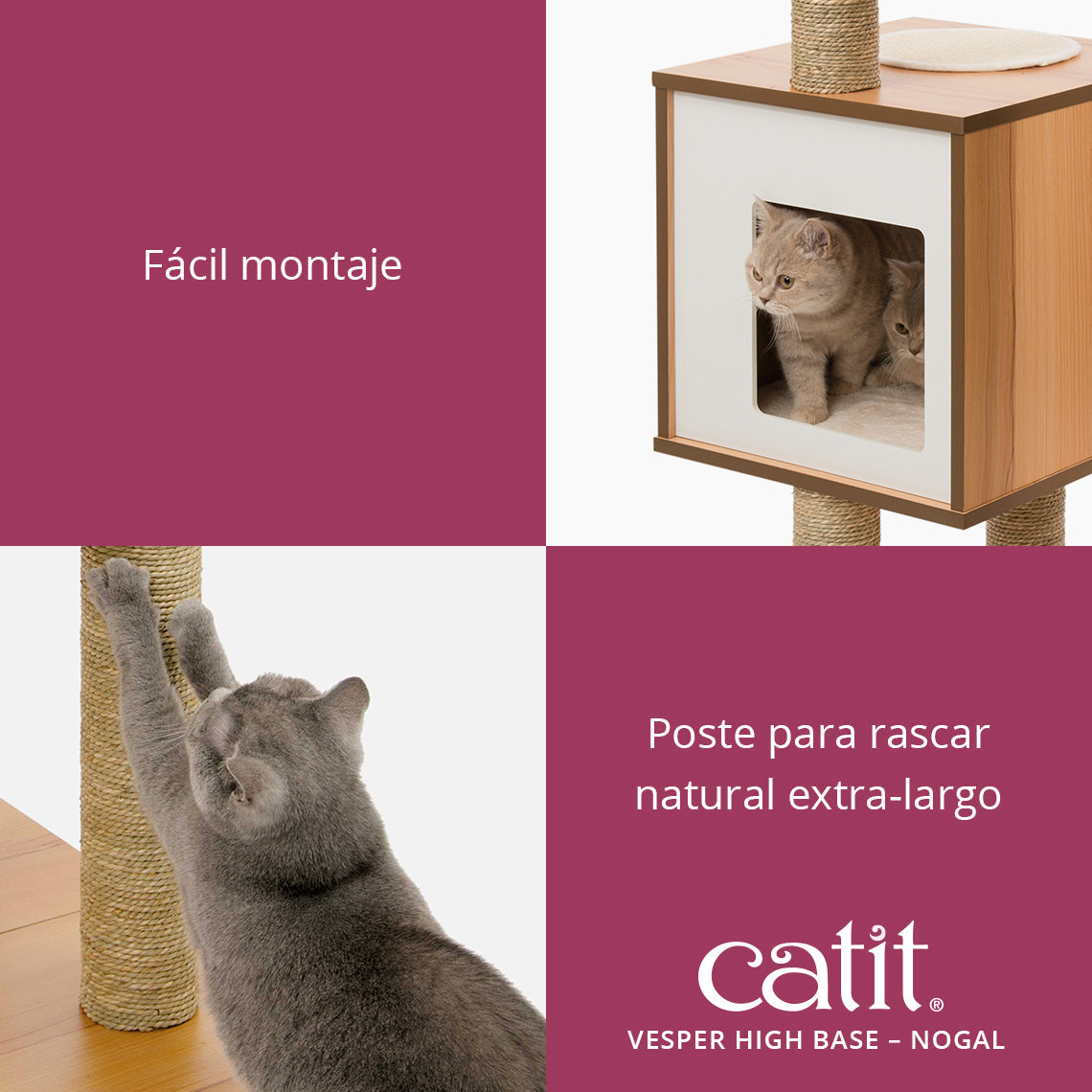 Árbol rascador para gatos Catit Vesper High Base
