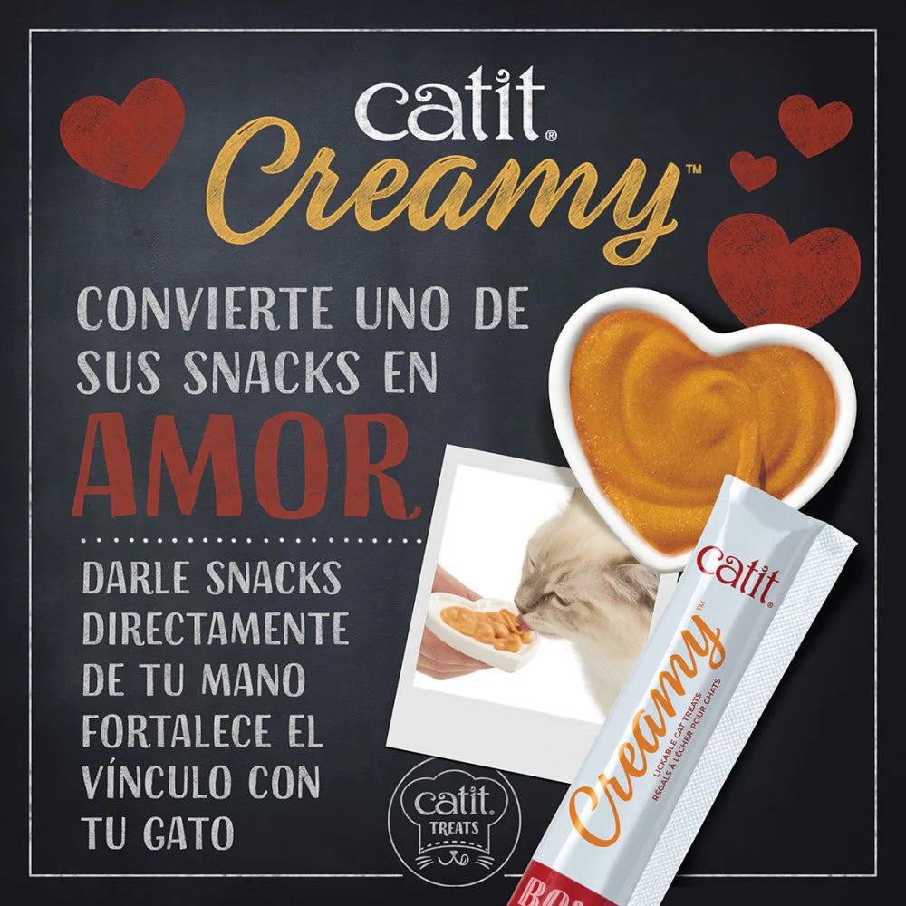 Snacks cremosos para gatos Catit Creamy – 4 Tubos
