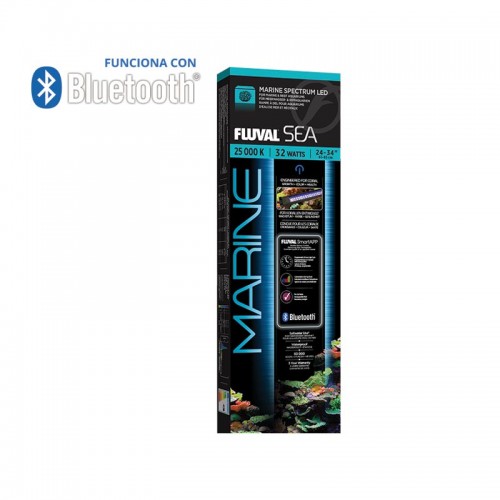 Pantallas de iluminación con bluetooth para acuarios Fluval Sea Marine Spectrum