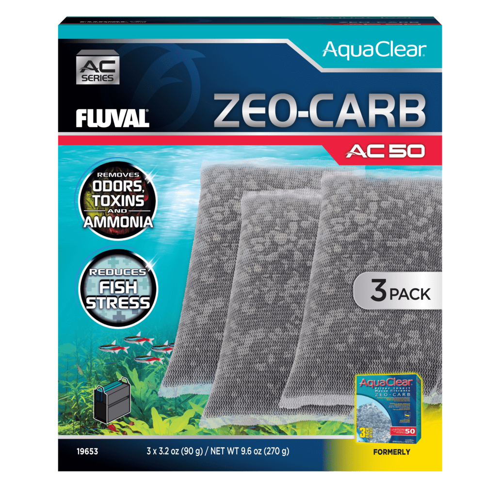 Pack ahorro Zeo-Carb para filtro AquaClear Fluval AC - Pack de 3