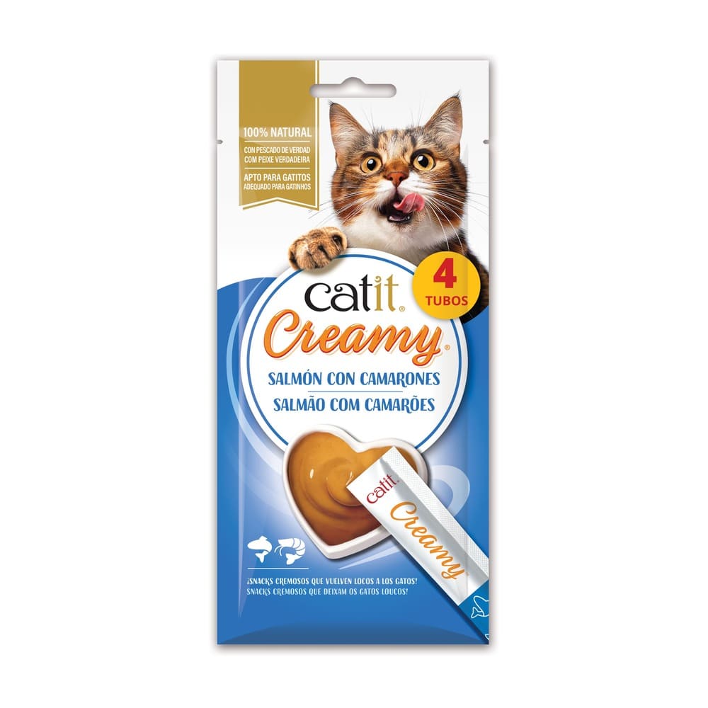 Snacks cremosos para gatos Catit Creamy – 4 Tubos