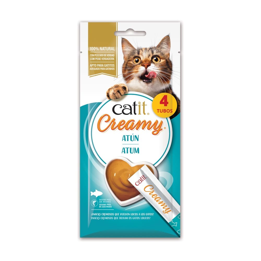 Snacks cremosos para gatos Catit Creamy – 4 Tubos