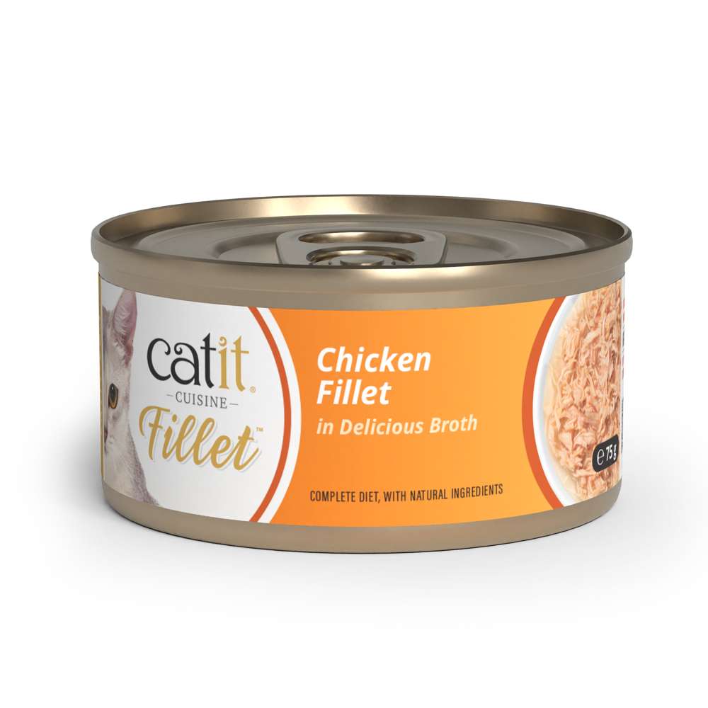 Pollo desmenuzado para gatos Catit Cuisine Fillet