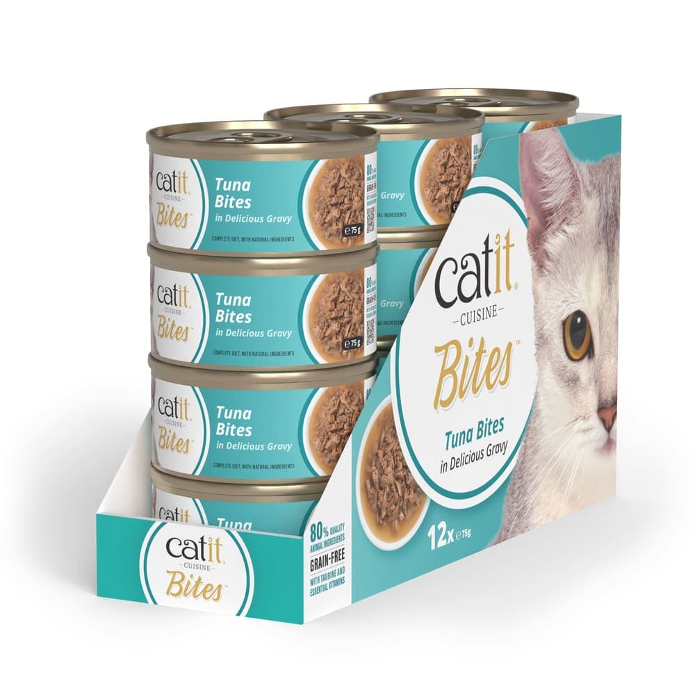Trocitos de carne en salsa para gatos Catit Cuisine Bites