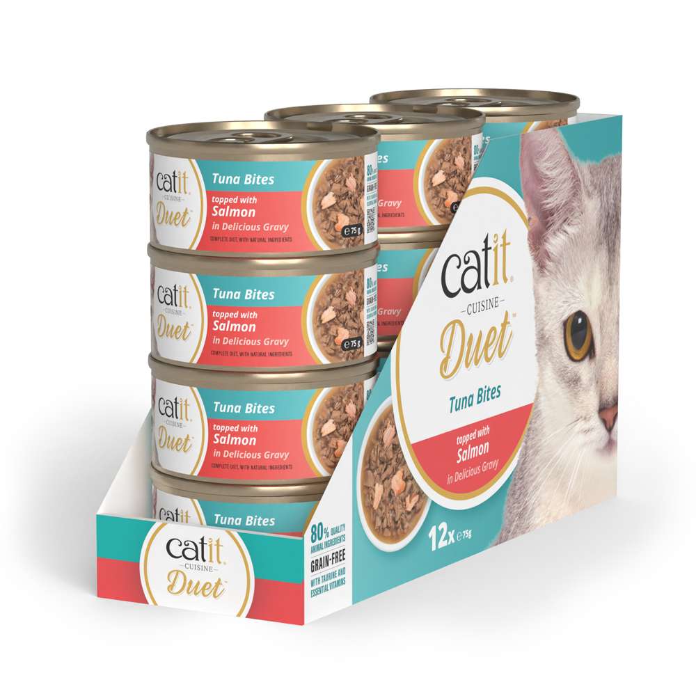 Dúo de carne con toppings para gatos Catit Cuisine Duet
