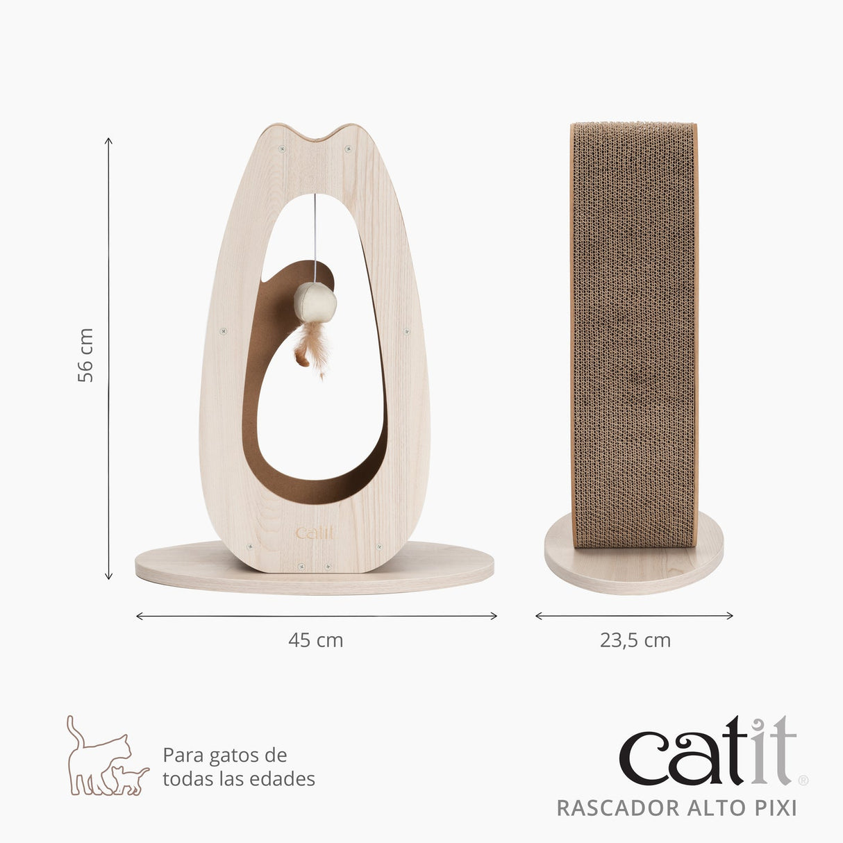 Rascadores de cartón para gatos Catit PIXI
