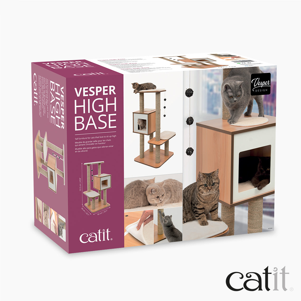 Árbol rascador para gatos Catit Vesper High Base