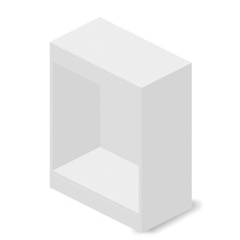 Mueble con estructura blanca