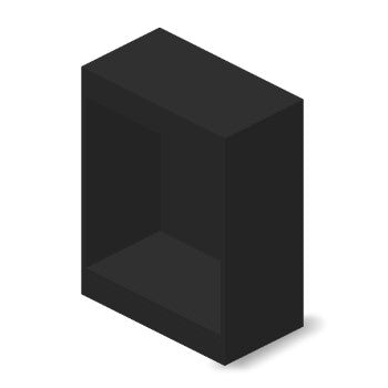 Mueble con estructura negra