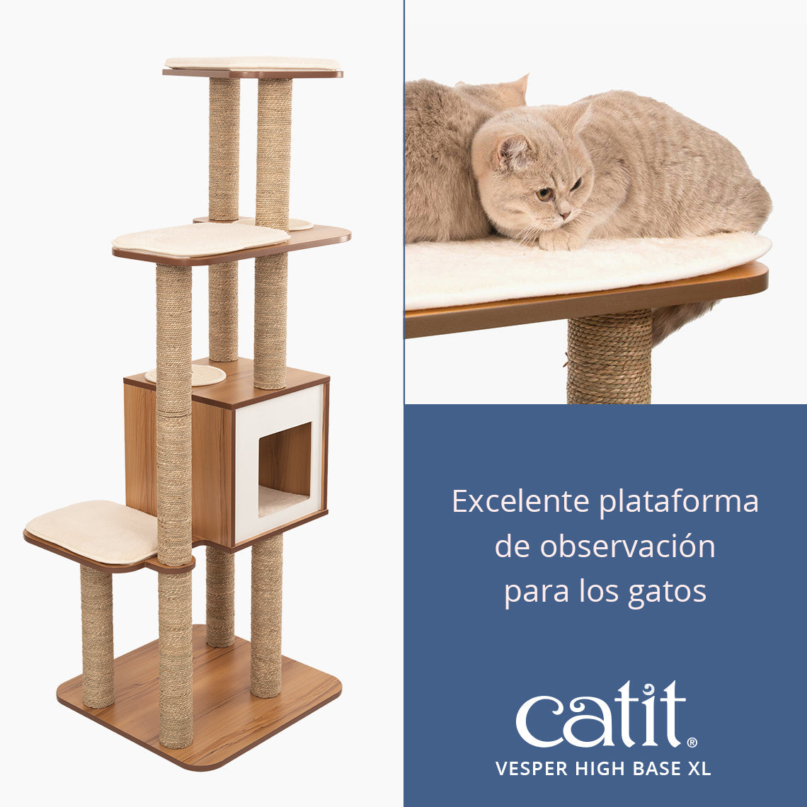Árbol rascador para gatos Catit Vesper High Base XL
