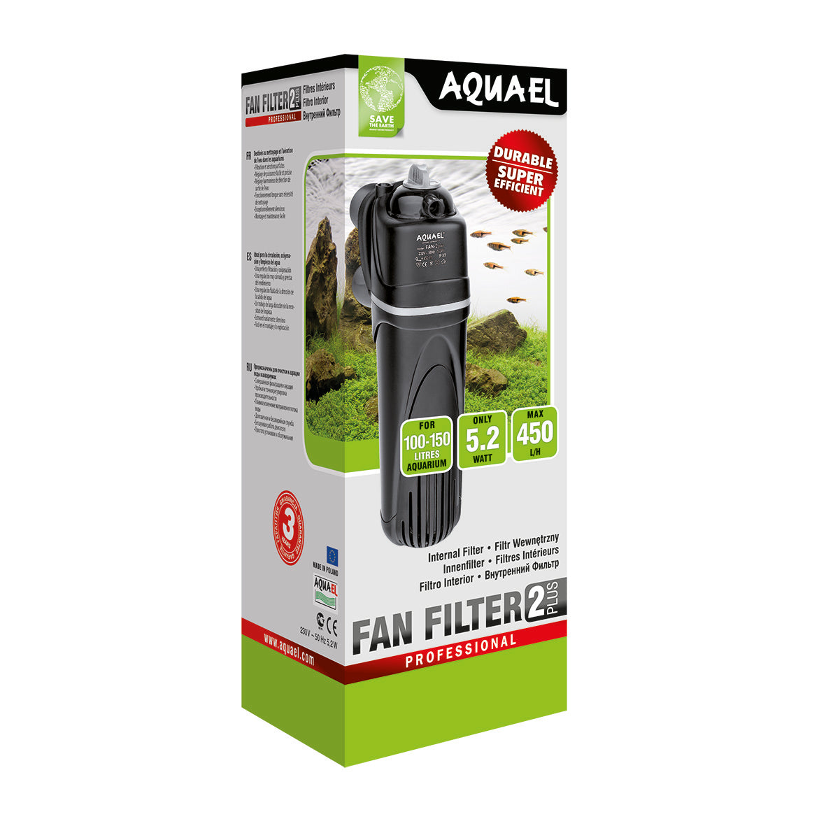 Caja filtro interno Aquael FAN 2 PLUS