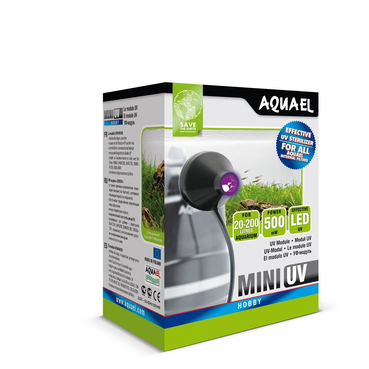 Caja Aquael Mini UV 0,5W
