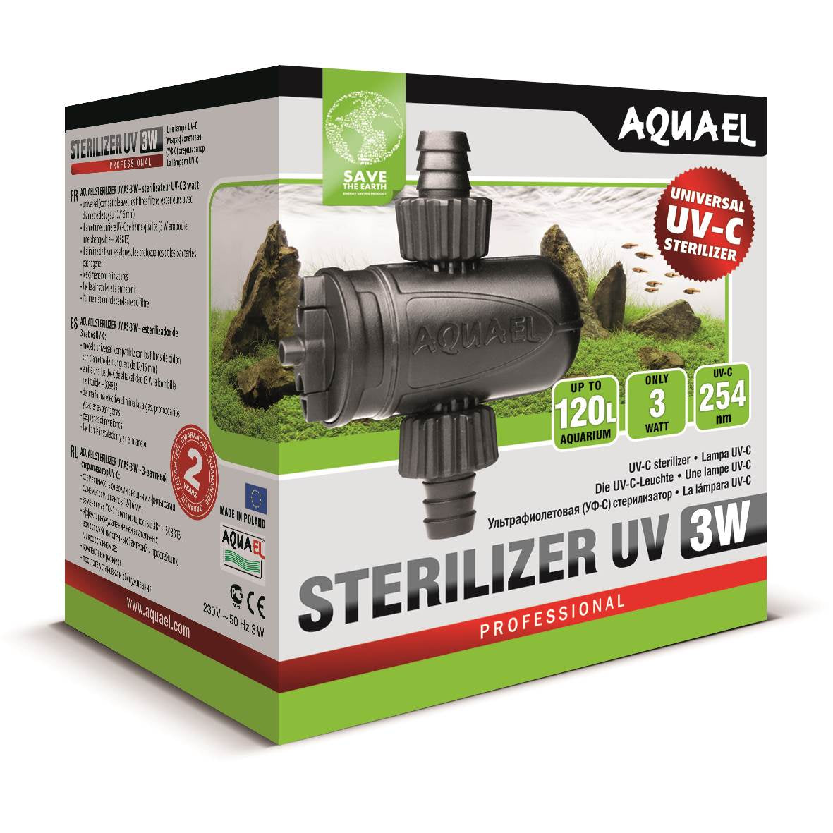 Caja Aquael STERILIZER UV 3W