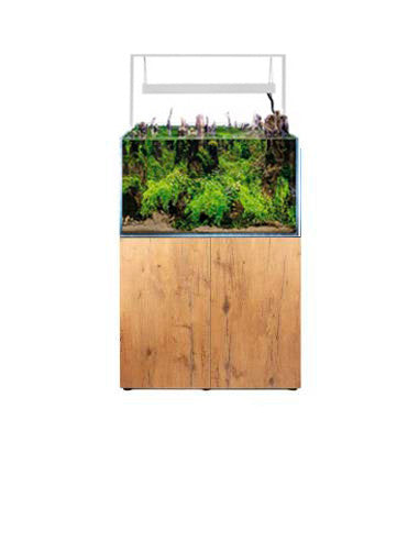Acuario Aquael ULTRASCAPE Snow con mesa en madera