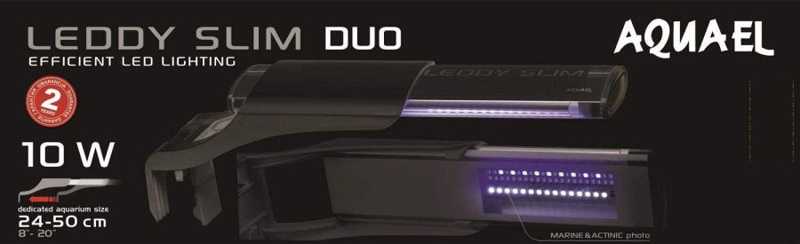 Aquael leddy slim duo sunny plant & night 10 w negra