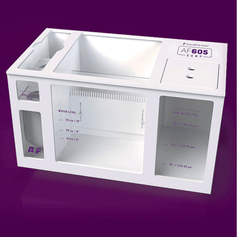 Vista fronta y superior del sumidero Sump AF605