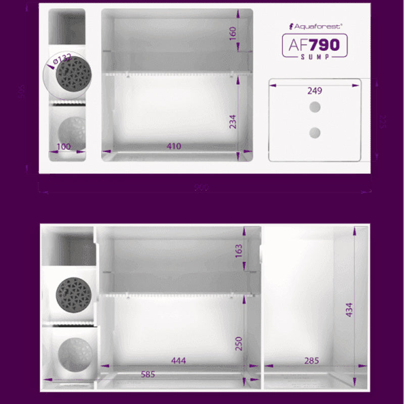Medidas del sumidero Sump AF790