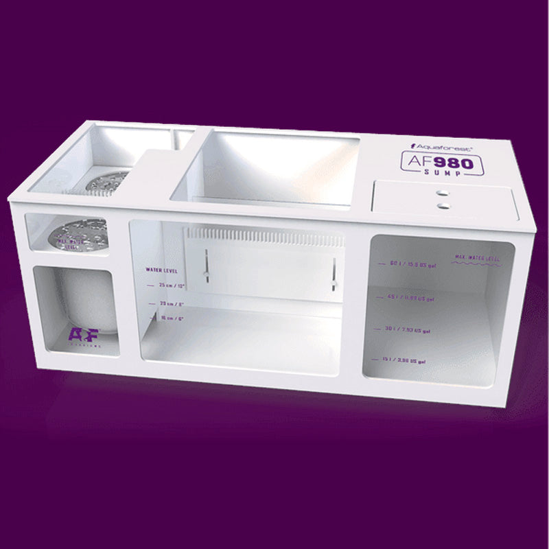 Vista fronta y superior del sumidero Sump AF980