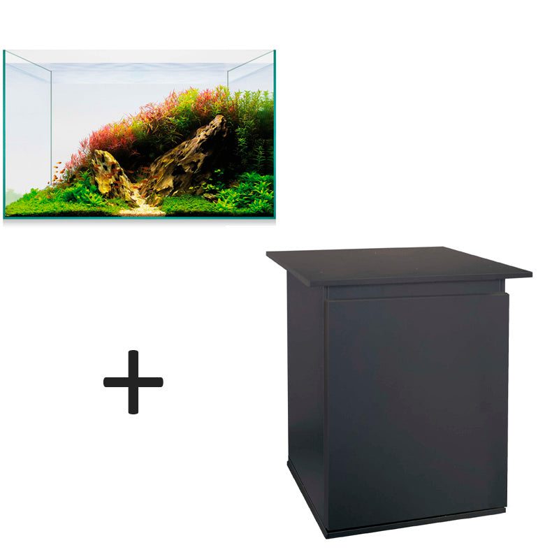 Aquascape basic 38 litros y mueble negro