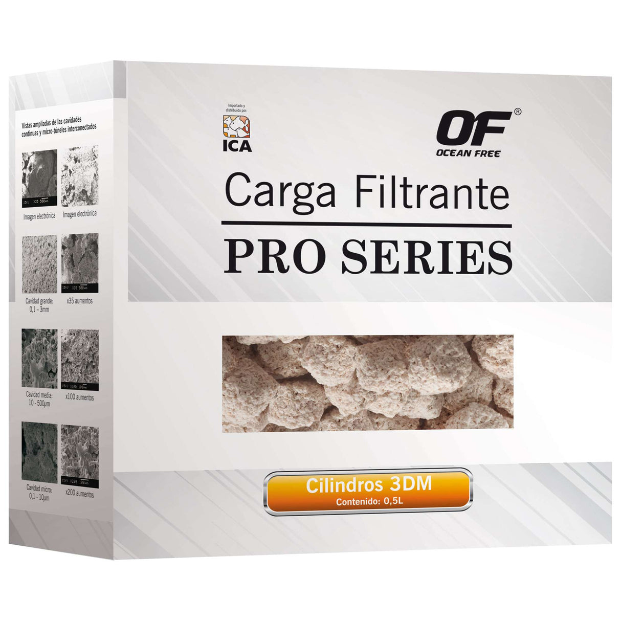 Cilindros filtrantes de OCEAN FREE con 3DMPro 500ml
