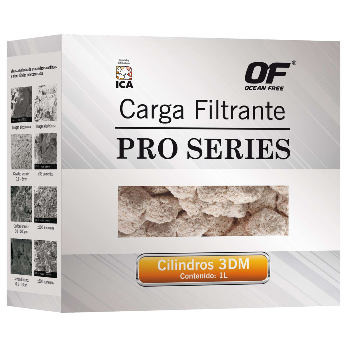 Cilindros filtrantes de OCEAN FREE con 3DMPro 1 Litro