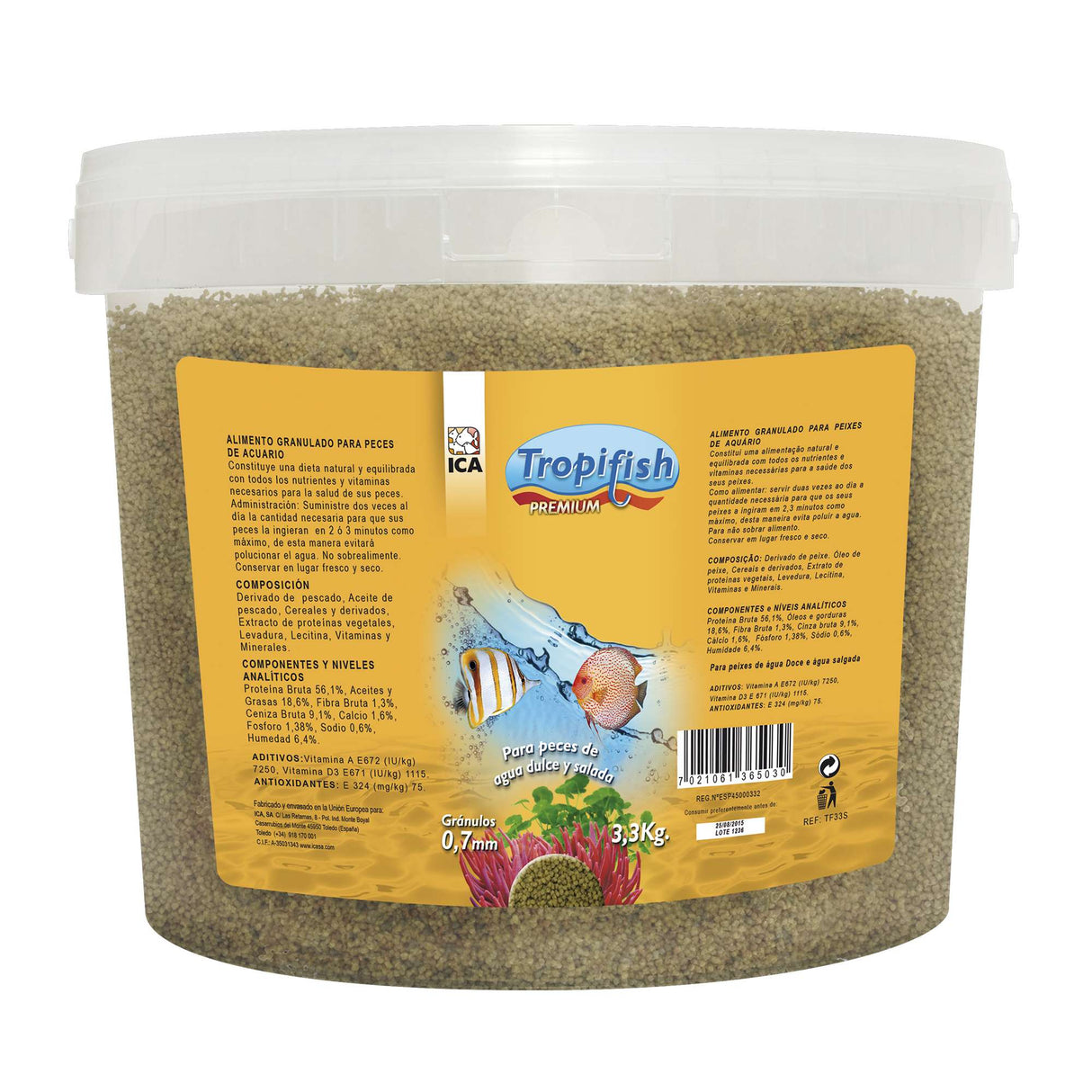 Alimento Tropifish PREMIUM 3,3 kilos