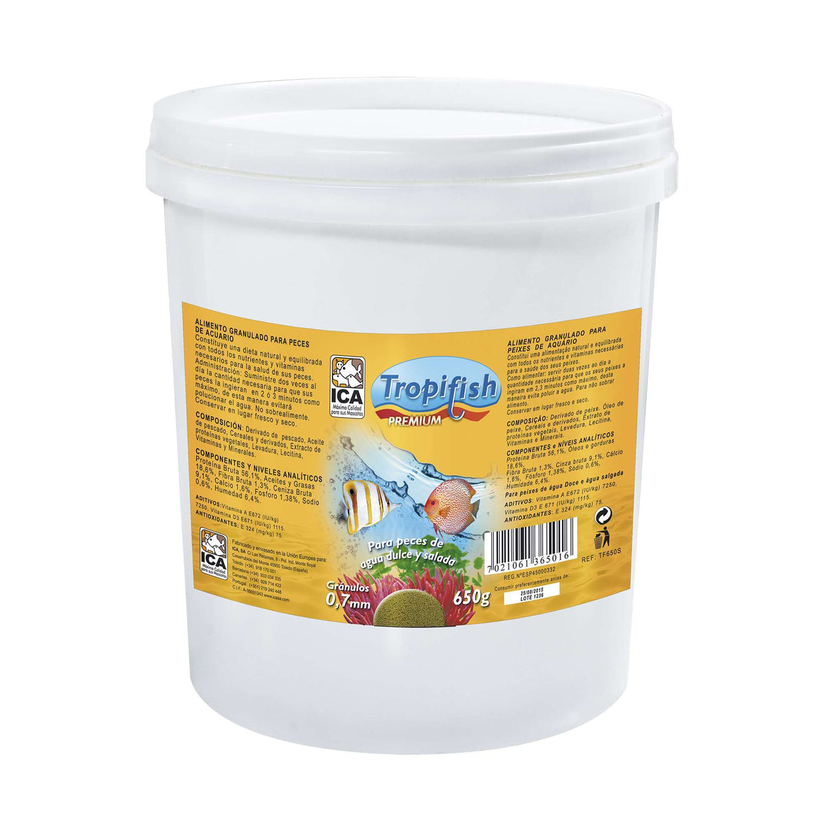 Alimento Tropifish PREMIUM 650 gramos