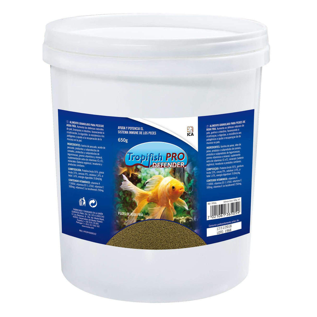 Alimento Tropifish DEFENDER 650 gramos