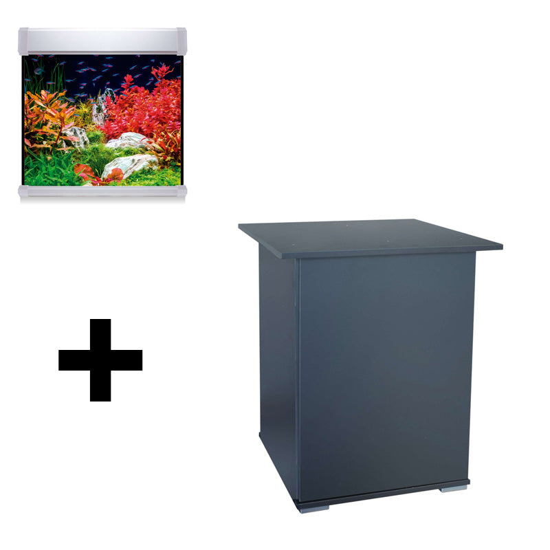 Acuario cubo AQUA LUX PRO de 190 litros con mesa