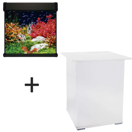 Acuario cubo AQUA LUX PRO de 190 litros con mesa