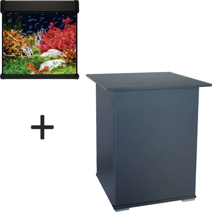 Acuario cubo AQUA LUX PRO de 190 litros con mesa