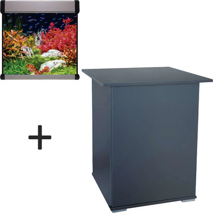 Acuario cubo AQUA LUX PRO de 190 litros con mesa