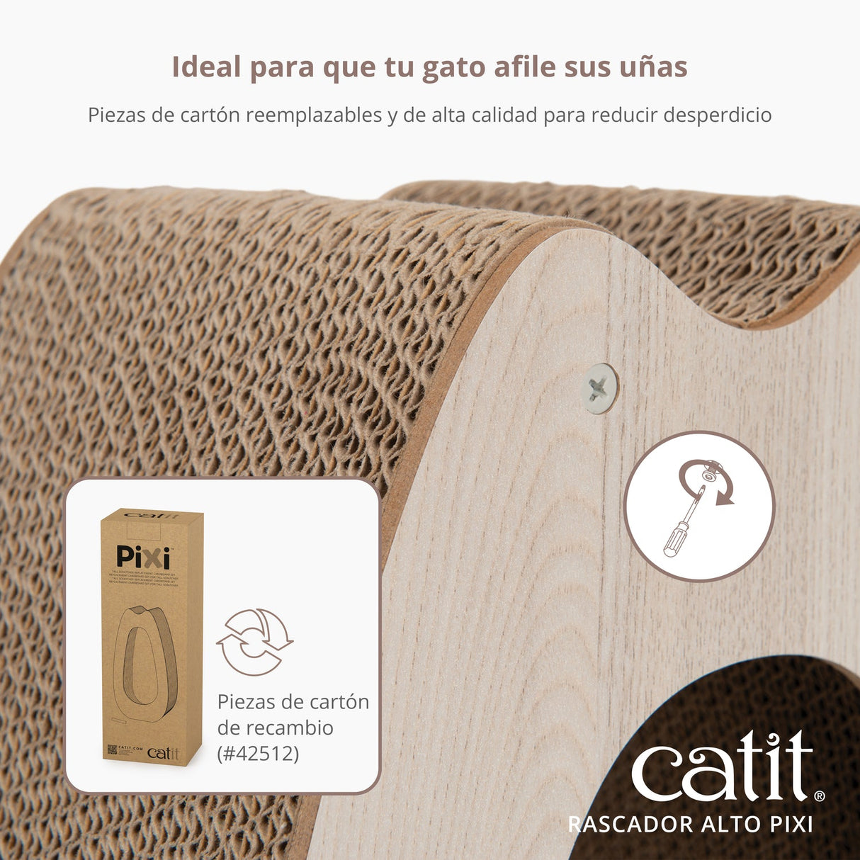 Rascadores de cartón para gatos Catit PIXI