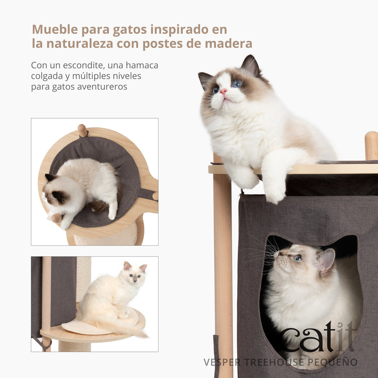 Árbol rascador para gatos Catit Vesper Treehouse