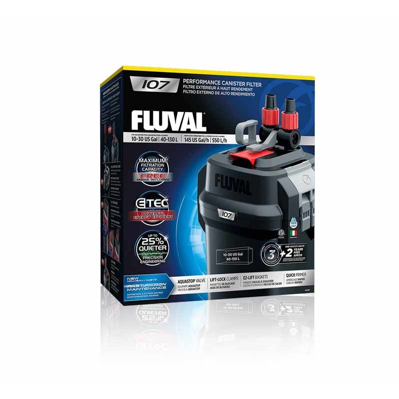 caja fluval 107 filtro externo