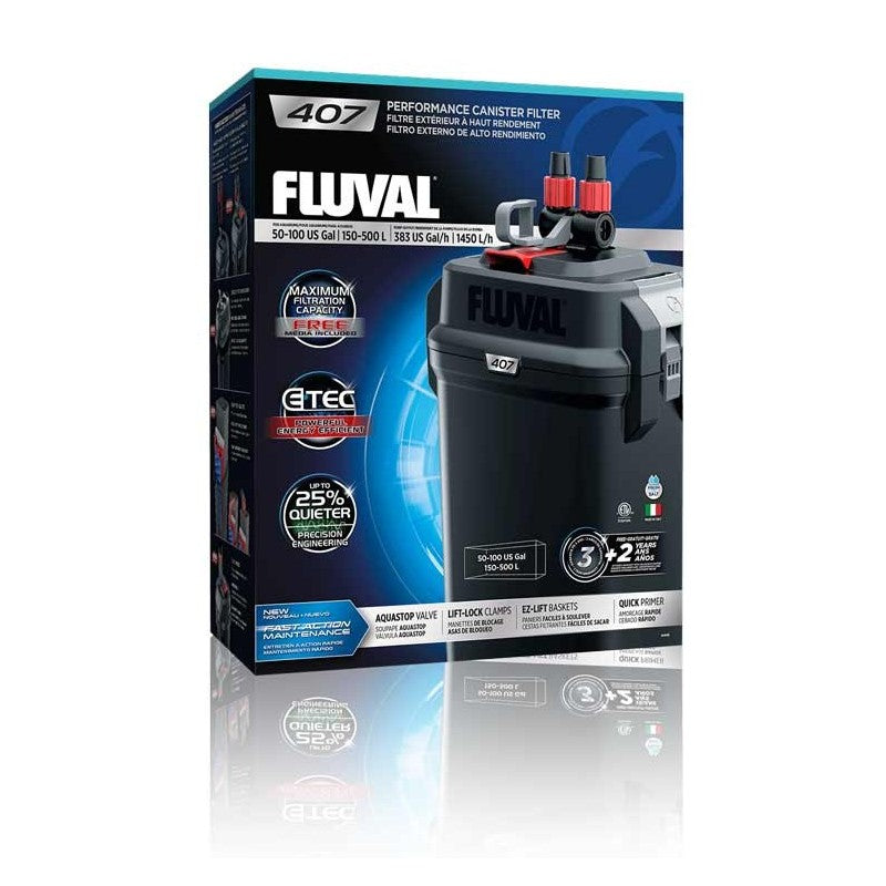 caja fluval 407 filtro externo