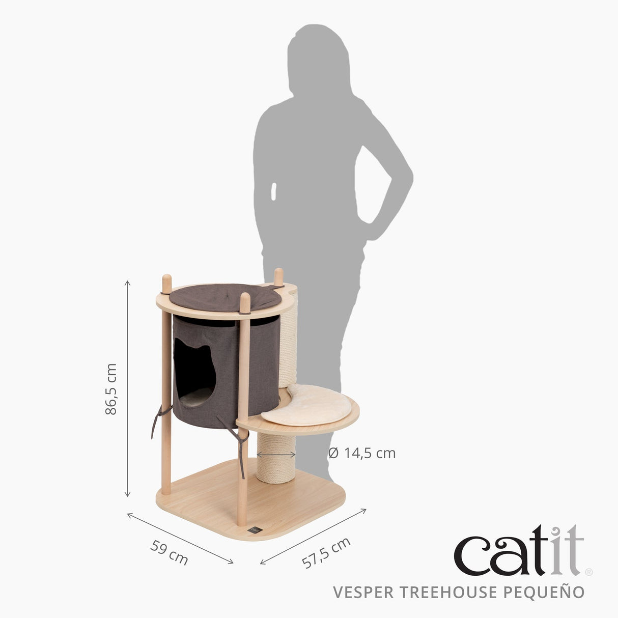 Árbol rascador para gatos Catit Vesper Treehouse