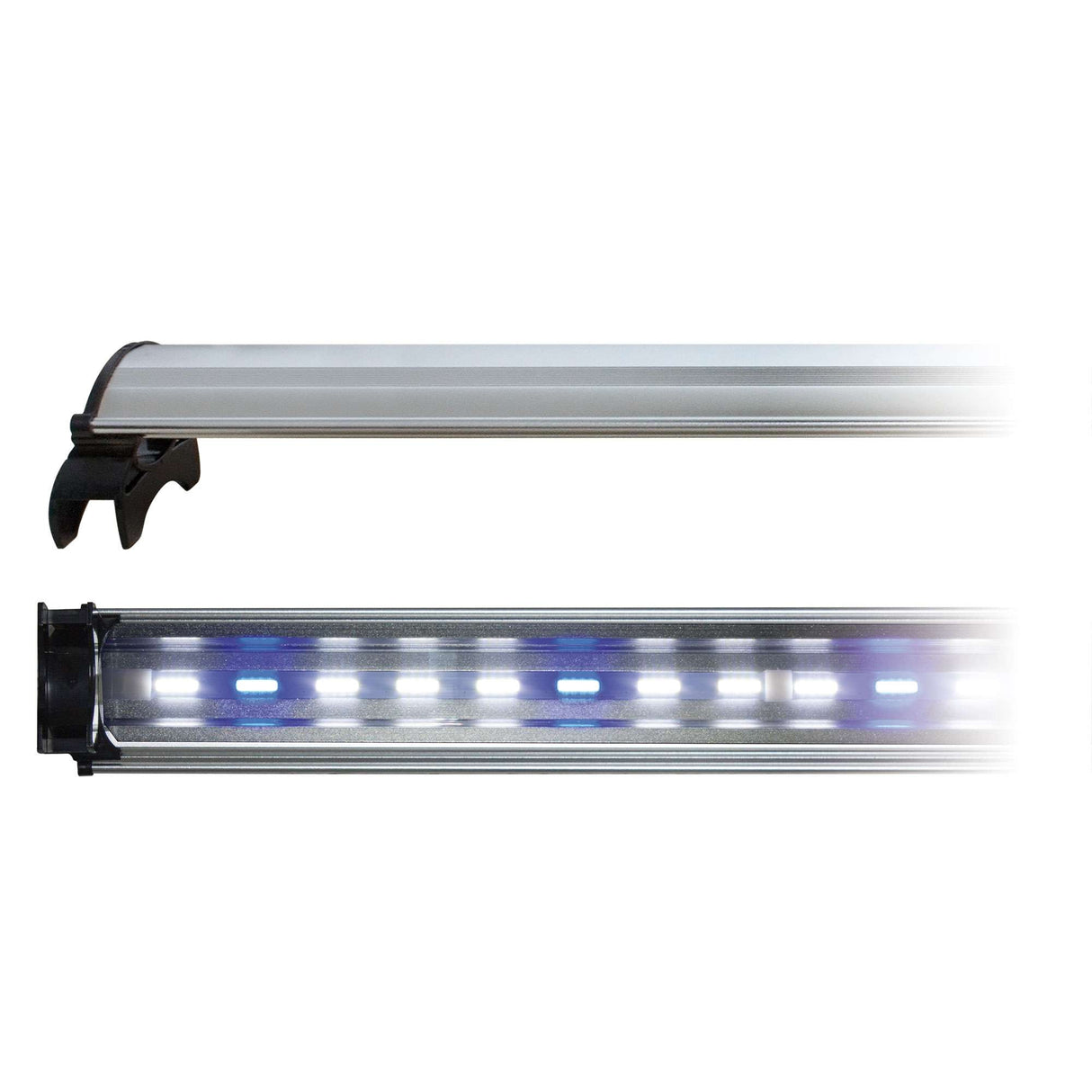 lampara cob led con luz blanca y azul