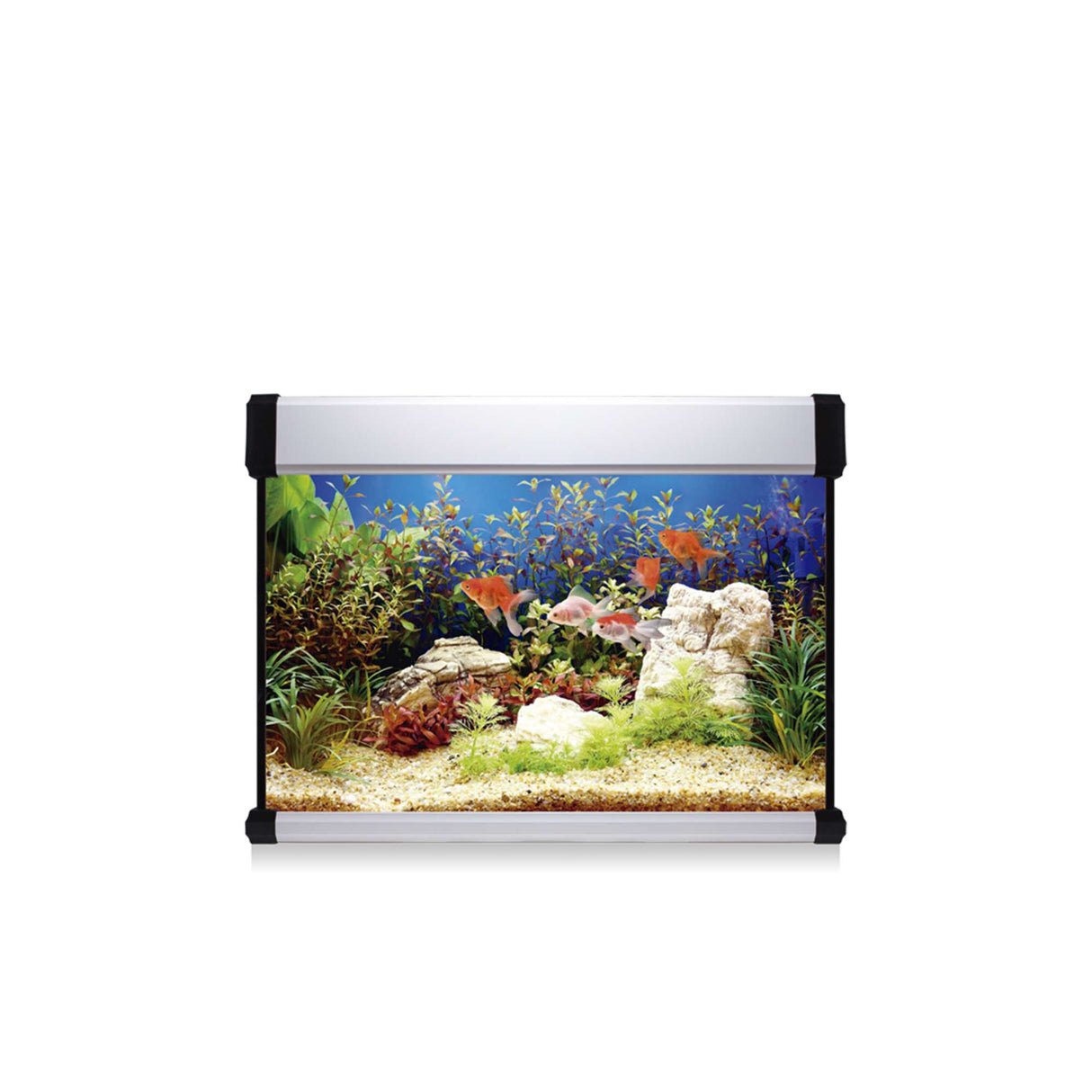 acuario kit aqua lux pro de 68 litros blanco