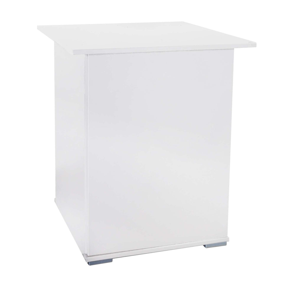 Mesa de color blanco para acuarios cubo