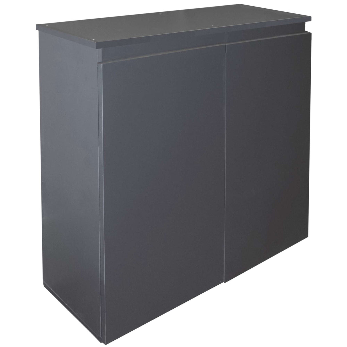 Mesa de color gris antracita para acuario de 120 litros