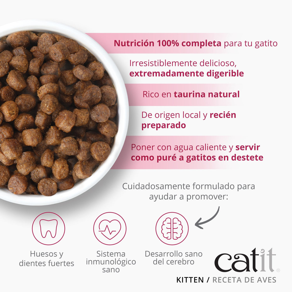 Pienso para gatito junior Catit Recipes - Receta de Aves para KITTEN