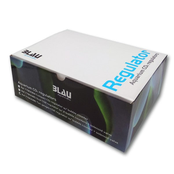 Caja del Manómetro + Solenoide + Cuentaburbujas - Blau