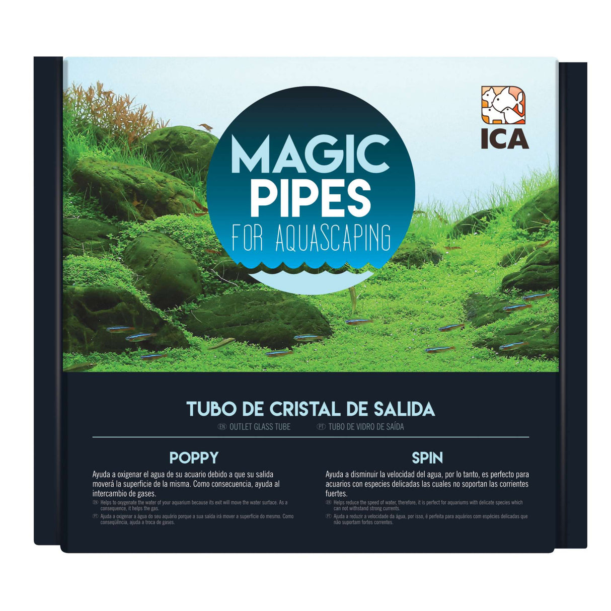 Tubo de cristal de salida SPIN