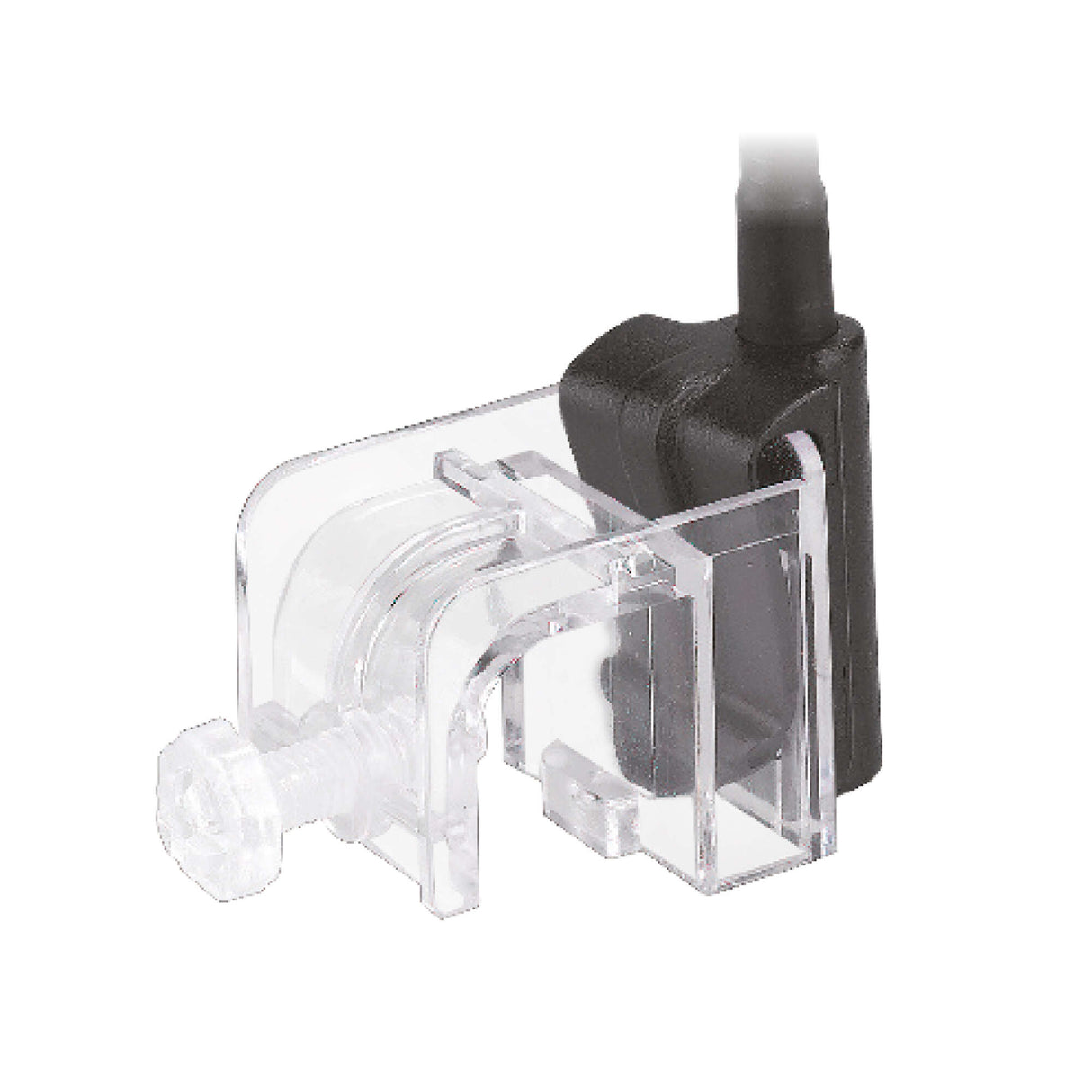 Detalle del adaptador para el borde del acuario de la Lámpara Aqualed Génesis Round.