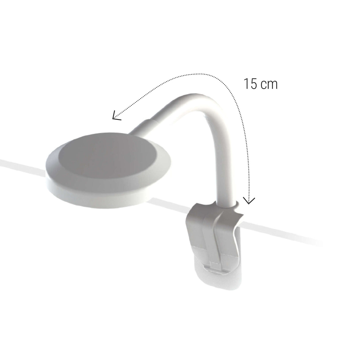 Detalle de las medidas de la lámpara Aqualed Génesis.