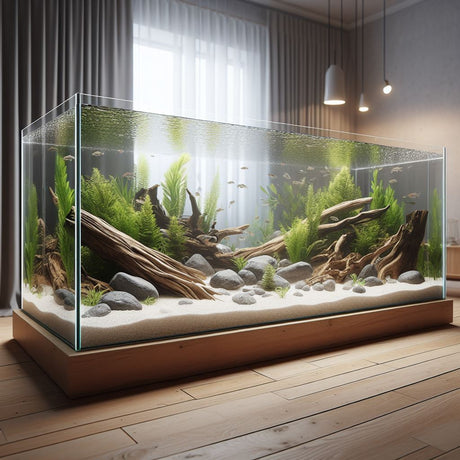 Acuario en una habitación