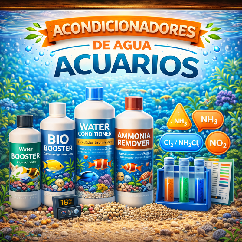 Acondicionadores de agua para acuarios
