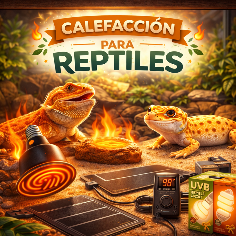 calefacción para reptiles