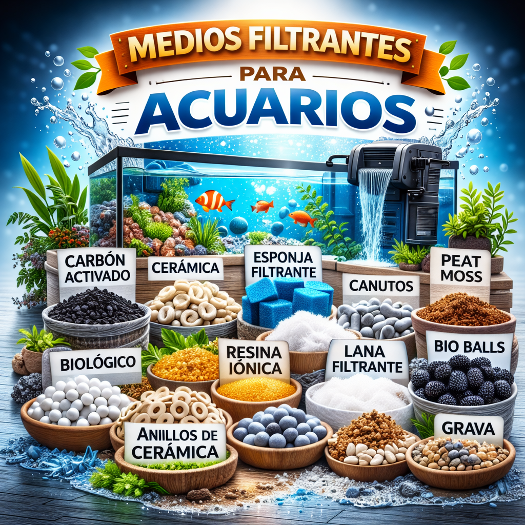 Medios filtrantes para acuarios